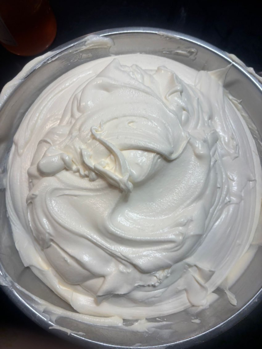 Whipped by hand
